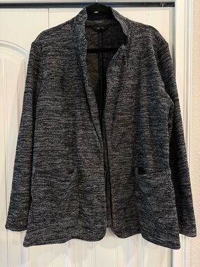 Simply Vera Vera Wang Black and Gray Knit Blazer